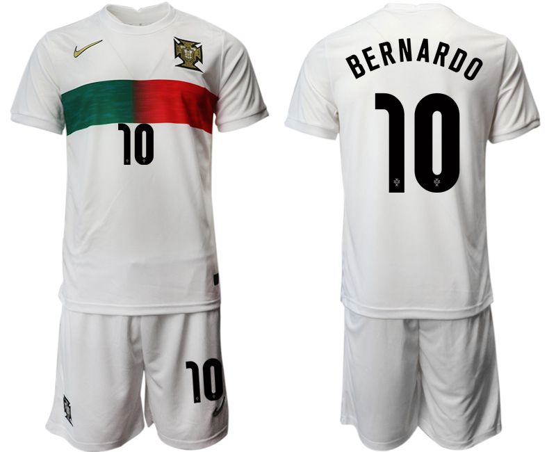 Men 2022 World Cup National Team Portugal away white 10 Soccer Jersey